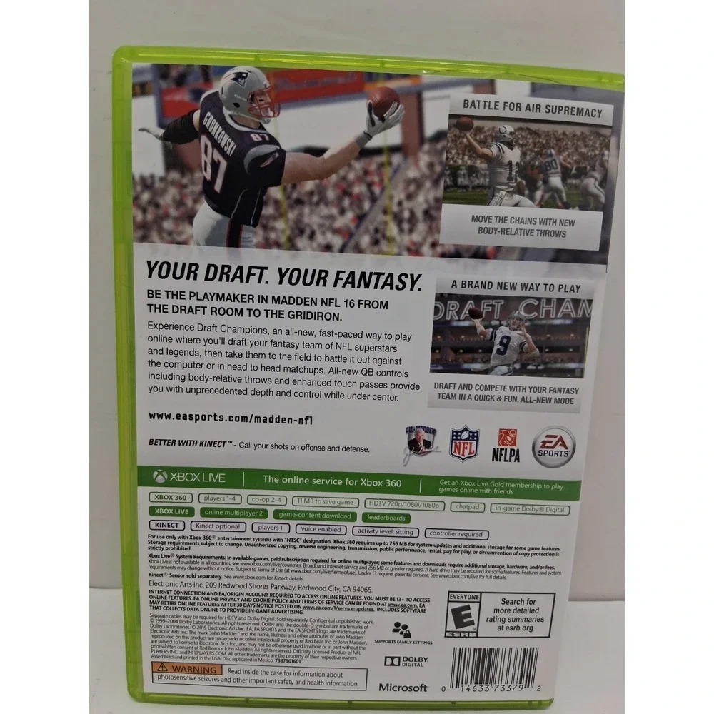 Madden NFL 16 (Microsoft Xbox 360, 2015)